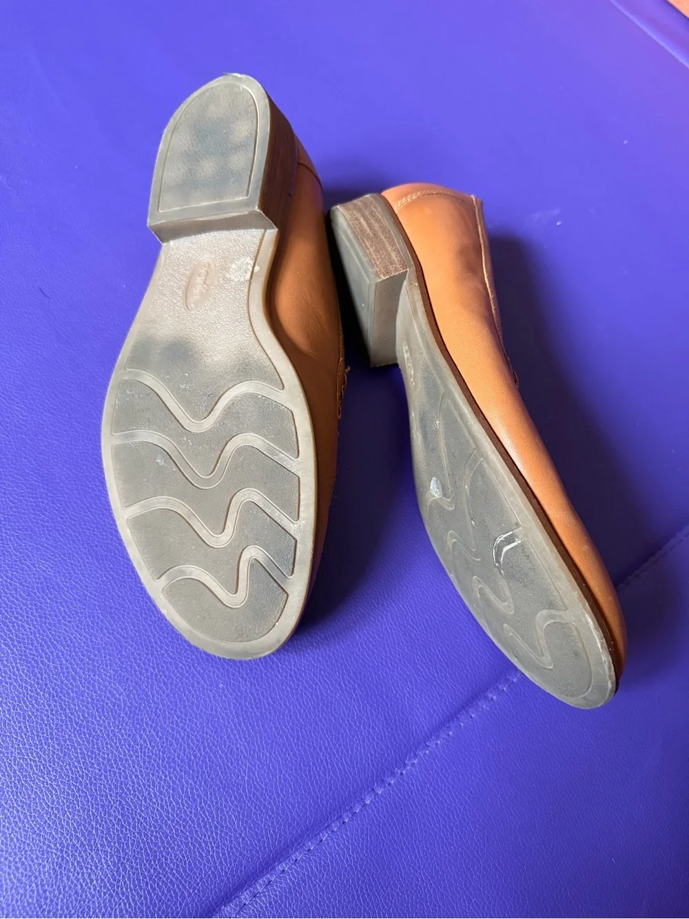 Elona Casual Slip-on Round Toe Loafers in Brown (Wide)